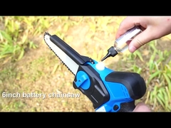 2개 배터리 재충전이 가능한 목공 동력톱 6 인치 나뭇 가지 전기 동력톱