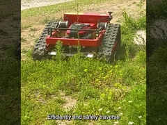 원격 조작 로봇 잔디 깎는 기계 가스는 190CC 다중 목적을 강화했습니다