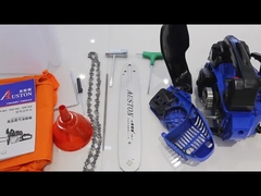 가지고 다닐 수 있는 작은 최고 핸들 가스 동력톱 25 입방 센티미터 휘발유는 절단 나무에 대해 봤습니다