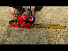 나무를 줄이기 위한 58CC 무선 2개 타격 휘발유 동력톱 20 인치 휘발유 동력톱