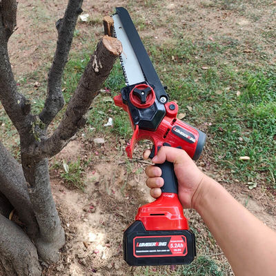 Professional Mini Chainsaw Electric Handle Top Tree Cutter With 2 Batteries Cordless Wood Cutting