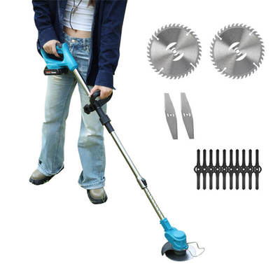 Mini Cordless Grass Trimmer Battery Operated Electric Brush Cutter for Garden Weed Removal